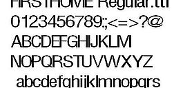 FIRSTHOME 英文字體下載