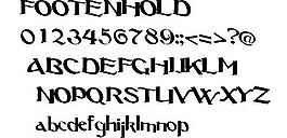 FOOTENHOLD 英文字體下載