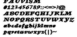 FAUVISM 英文字體下載