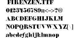 FIRENZEN 英文字體下載