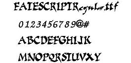 FATESCRIPT 英文字體下載