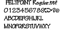 FELTPOINT 英文字體下載