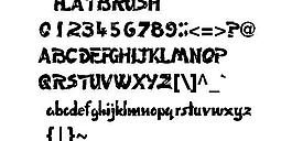 FLATBRUSH 英文字體下載