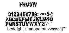 FROSW 英文字體下載