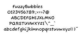 FuzzyBubbles 英文字體下載