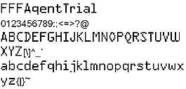FFFAgentTrial 英文字體下載