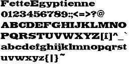 FetteEgyptienne 英文字體下載
