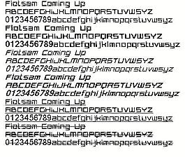 Flotsam Coming Up 英文字體下載