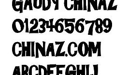 GAUDY 英文字體下載