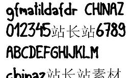 gfmatildanormal 英文字體下載
