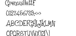 Grenouille 英文字體下載