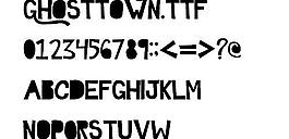 ghosttown 英文字體下載