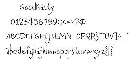 GoodKitty 英文字體下載