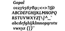 Gopal 英文字體下載