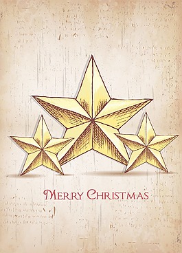 圣誕節插畫矢量的星星