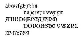 Goticabastard 英文字體下載