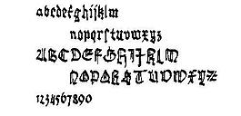 Gothic 英文字體下載