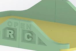 我openrc四驅(qū)底盤和兩側(cè)以適應(yīng)更小的打印的床