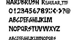 HARDBRUSH 英文字體下載