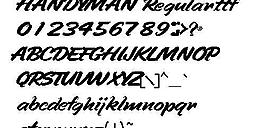 HANDYMAN 英文字體下載