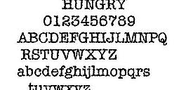 HUNGRY 英文字体下载