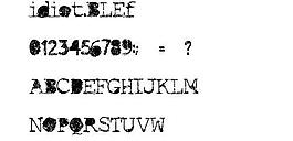 idiot 英文字體下載