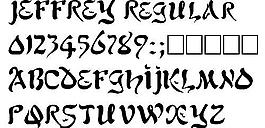 JEFFREY 英文字體下載