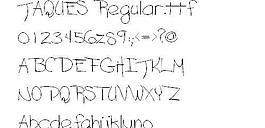 JAQUES 英文字體下載