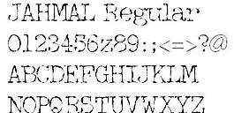 JAHMAL 英文字体下载