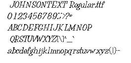 JOHNSONTEXT 英文字體下載