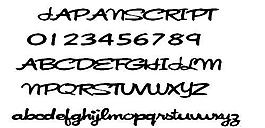 JAPANSCRIPT 英文字體下載
