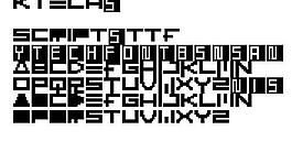 ktech 英文字體下載