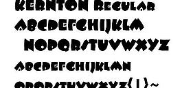 KERNTON 英文字體下載
