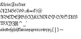 KleistFraktur 英文字體下載