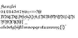 Kanzlei 英文字體下載
