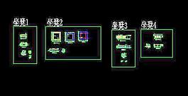 常用園林景觀座椅平面圖及立面圖