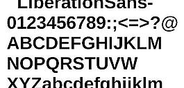 LiberationSans 英文字體下載