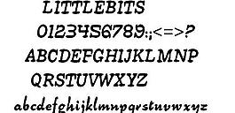 LITTLEBITS 英文字體下載