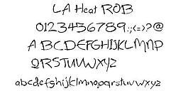 LA Heat ROB 英文字体下载