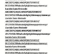 Lucida Sans Unicode 英文字體下載