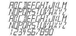 LedrealI 英文字體下載