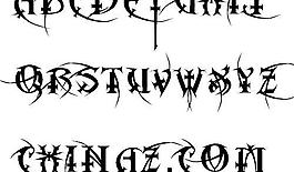 metal 英文字體下載