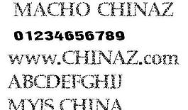 MACHO 英文字體下載