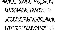 MILLTOWN 英文字體下載