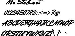 Mr Stalwart 英文字體下載