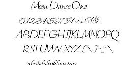 Moon Dance One 英文字體下載