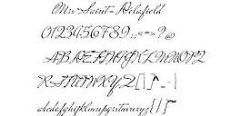 Mrs Saint-Delafield 英文字體下載