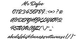 Mr Dafoe 英文字體下載
