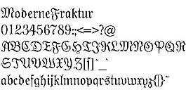 ModerneFraktur 英文字體下載