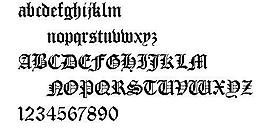 Manuscript 英文字體下載
